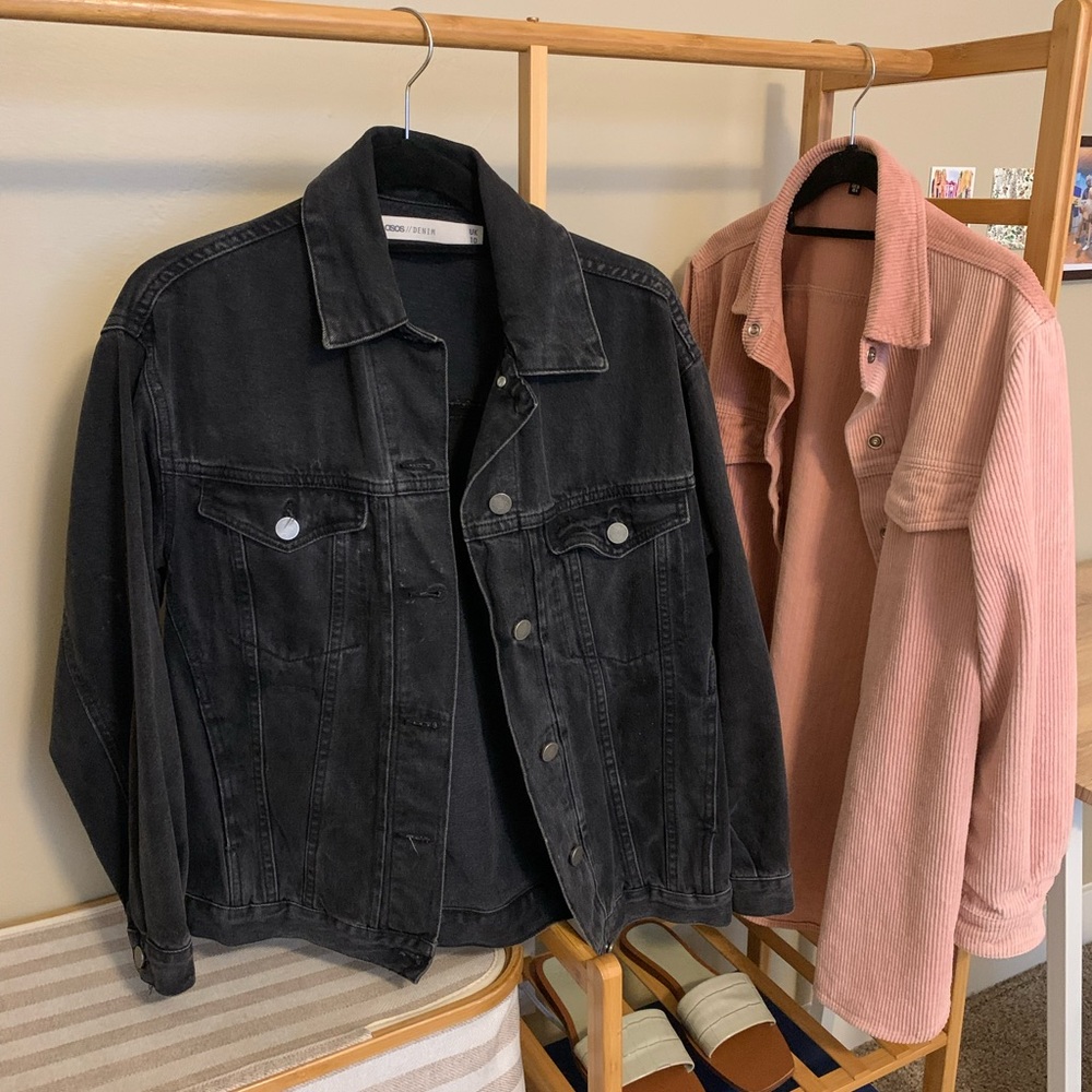 asos DENIM black jean jacket